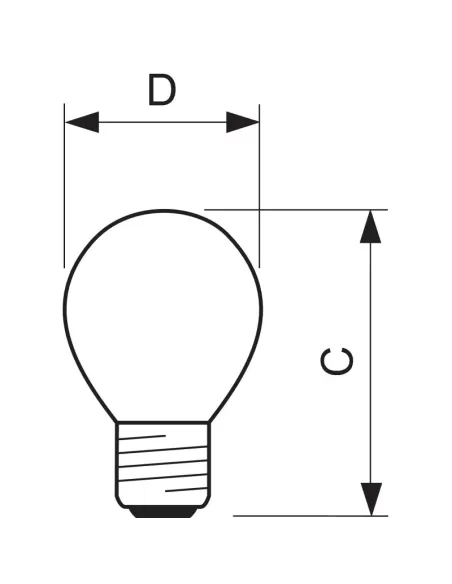 Philips 60sfe clear sphere e27 60w 230v